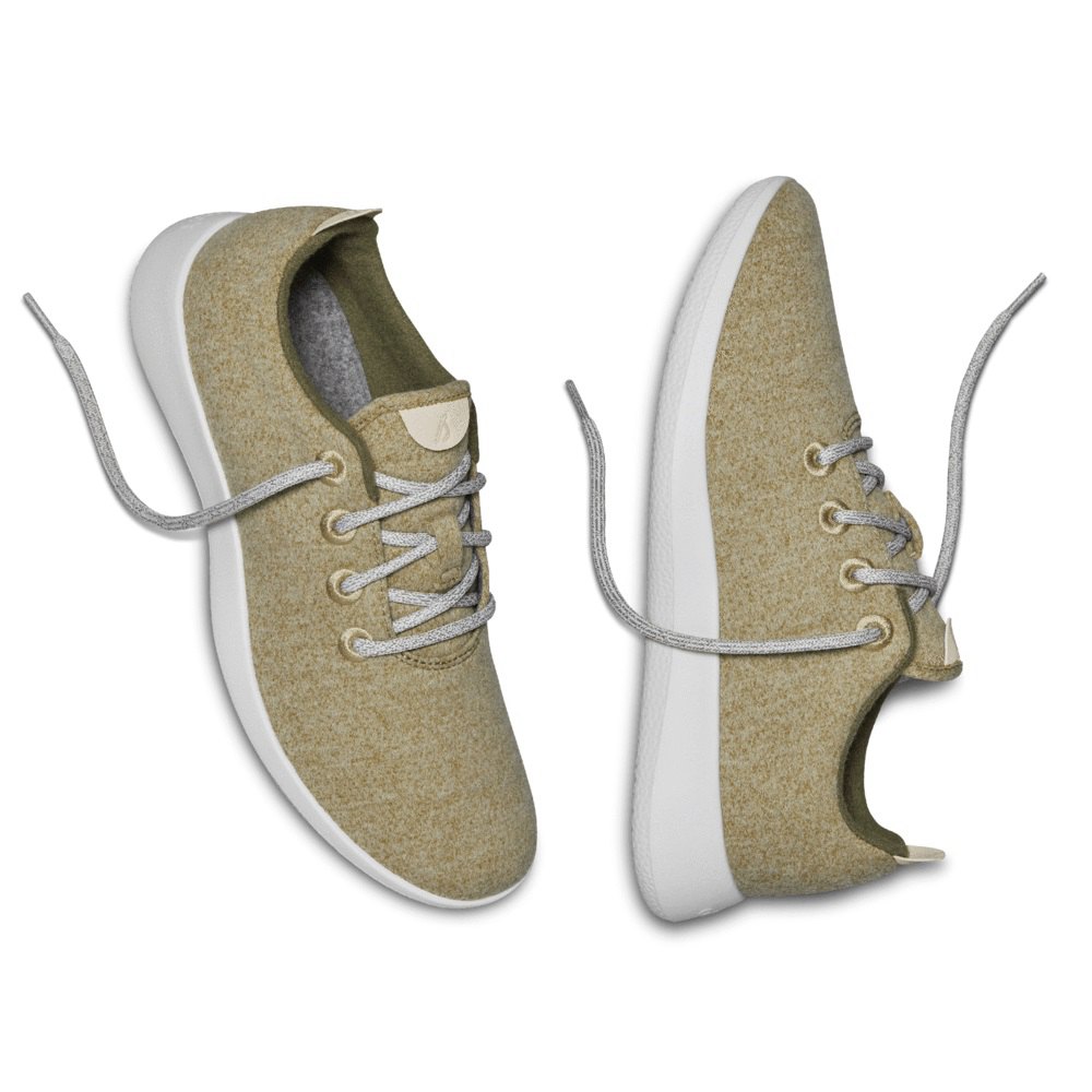 Allbirds Women\'s Wool Runners - Sneakers Khaki - WOH106972